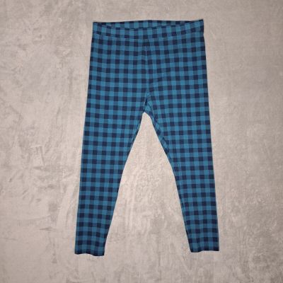 Style & Co Basic Blue Plaid Leggings Size 1X High Rise